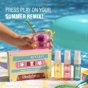 Plum BodyLovin' Summer Mixtape Body Mist Playlist Trio | Set of 3 - 5ml Body Mists Body Mist  -  For Men & Women (15 ml, Pack of 3)