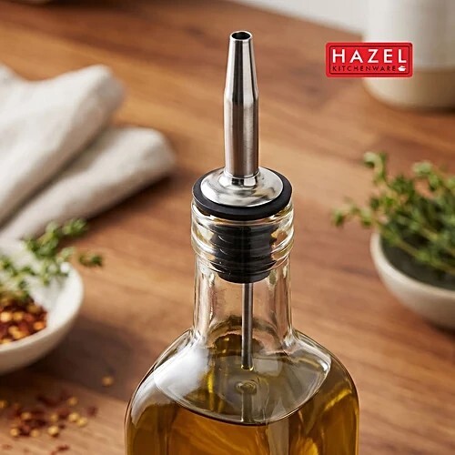 Hazel Stainless Steel Bottle Pourer - Silver, 1 pc