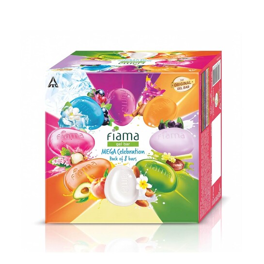 Fiama Gel Bar Mega Celebration Pack 1kg (125g Pack of 8)