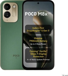 POCO M8x 5G (Leather Green, 128 GB) (6 GB RAM)