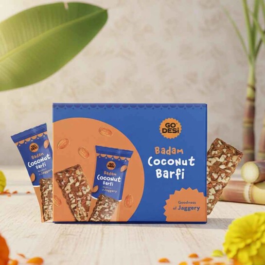 GO DESi Badam Coconut Barfi | Meera Smooth & Shine Shampoo ,hyperlocal
