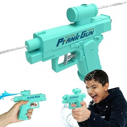 Prank Water Gun, Upgraded Double-Sided Two-Way Squirt Gun for Babies, Kids & Adults, Funny Gag Sprayer for Holi Parties, School, Office, Backyard & Outdoor Summer Fun