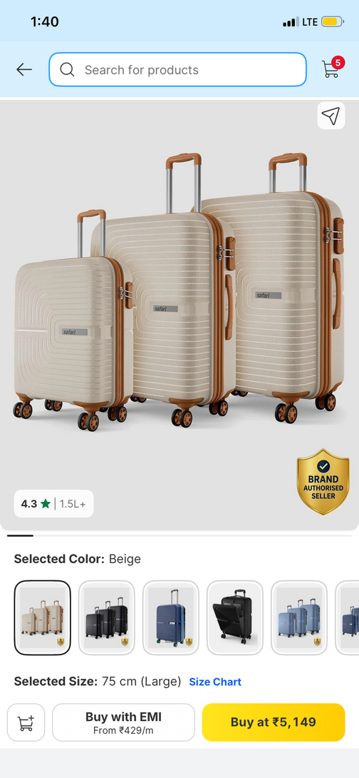 Luggage Bags - Discount upto 90% (Maybe user specific)