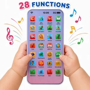 Maa Momai Toys Kids Toys Smart Learning Mobile Phone for Baby Toys with Sound (Multicolor)