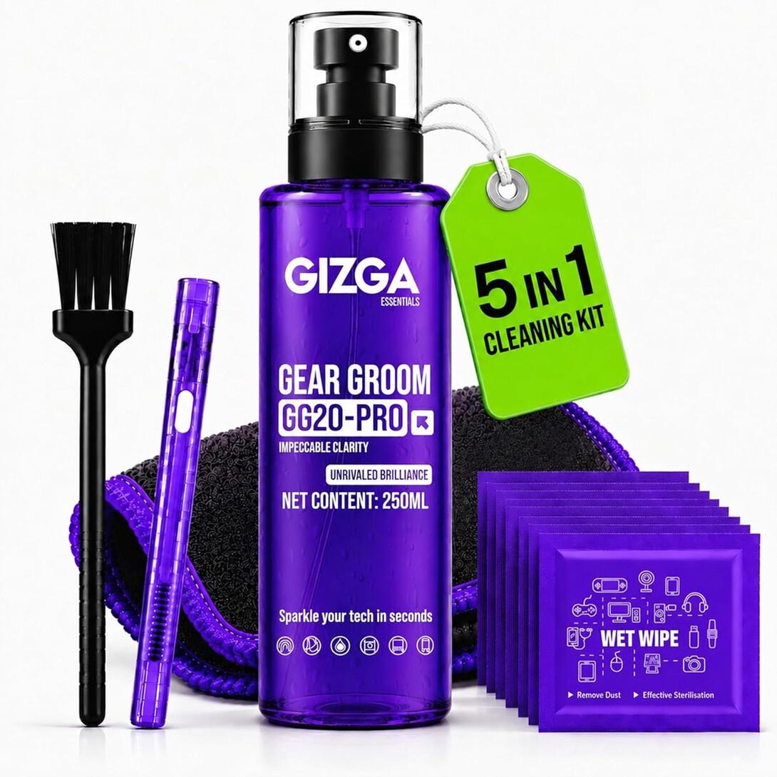  Gizga Essentials 5-in-1 Laptop Cleaning Kit @ ₹299 Only | 50% OFF on ₹599 MRP!