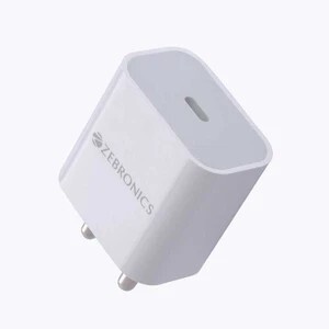 ZEBRONICS 5 W PD 20 A Wall Charger for Mobile with Detachable Cab...more