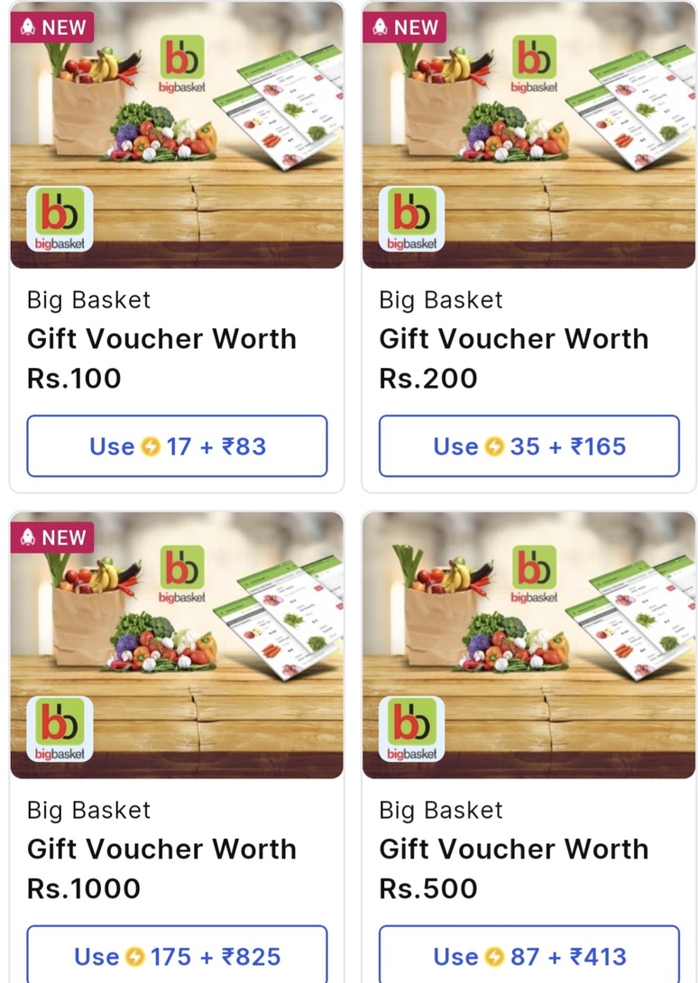 Flipkart - Bigbasket gv 18% off using supercoin Deal of the day