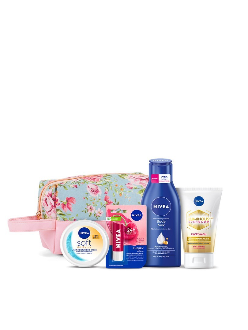 Nivea Exclusive Combo With Free Pouch - Skin Care Gift Set