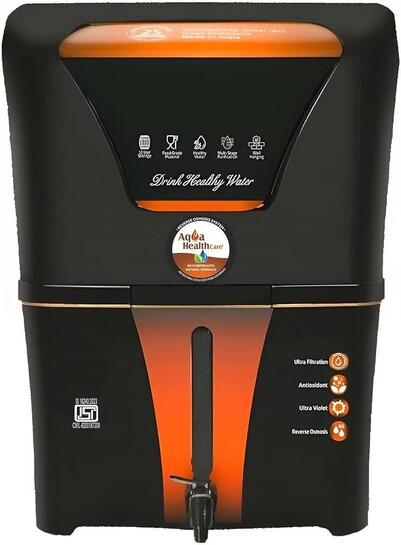 AQUA HEALTH CARE 10-Stage Copper RO+UV+UF Water Purifier (12L) @ ₹4,999 Only (MRP ₹25,000)