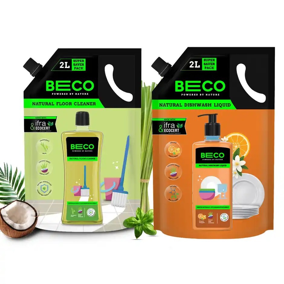 Zepto: Beco Lemongrass & Basil Floor Cleaner 2L Combo (Location Specific)