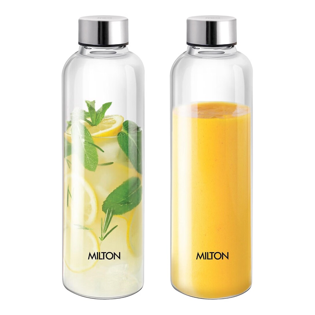 MILTON Costa 1000 Pet Water Bottle Set of 2, 1 Litre Each 