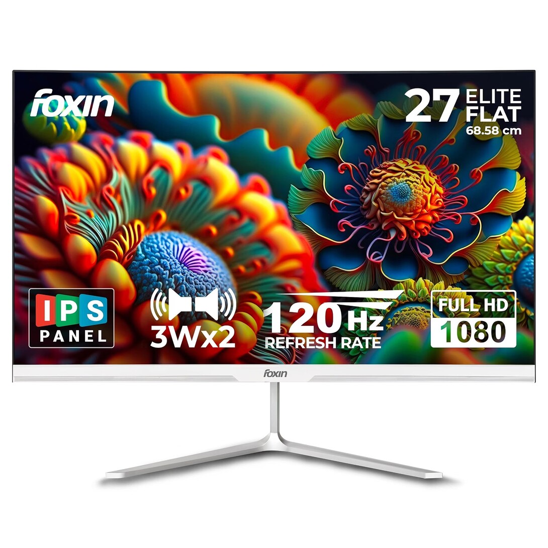 Foxin 27 Inch FHD Flat LED Monitor 1920x1080 Pixel Elite Series