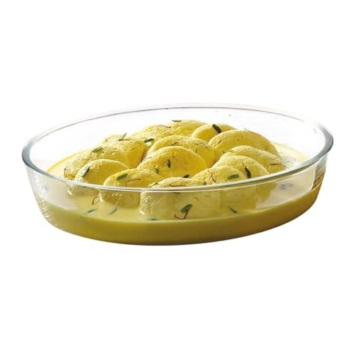 ATTRO Glassox Borosilicate Oval Glass Baking Dish Micorwave Oven Safe - 1600ml [22% Coupon]