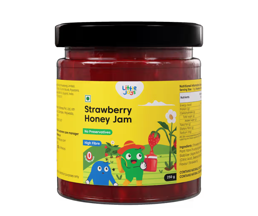 Little Joys Strawberry Honey Jam - No Added Sugar, No Preservatives, No Artificial Flavors 250gm on Instamart