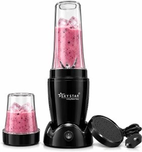Skystar 2 Jar Black Bullet Nutri 750 W Juicer Mixer Grinder (Blac...more