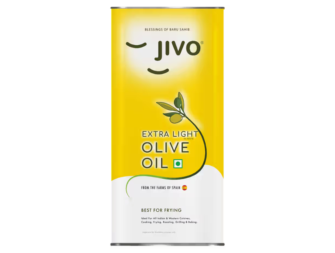 Jivo Extra Light Edible Olive Oil 5L(Rs 290/L) Ideal for Everyday Indian Cooking on Instamart
