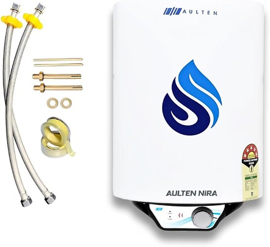 Aulten 25L 2000W Storage Water Heater (Geyser) with Glassline Tank, Copper Heating Element