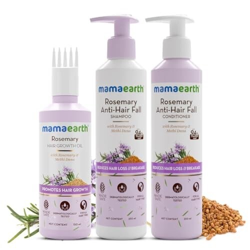 Mamaearth Rosemary Hair Fall Control Kit  | 650 ml