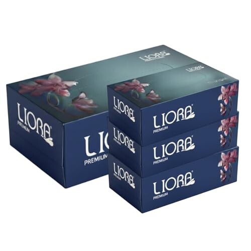 Liora 2 Ply Facial Tissue Box (Pack of 4) | 400 Sheets  [Apply coupon]