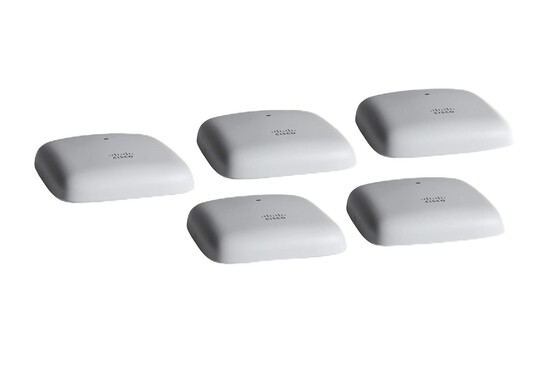 Cisco Business 5-CBW140AC-D Wi-Fi Access Point |802.11ac | 2x2 | 1 GbE Port | Ceiling Mount | 5 Pack Bundle | Limited Lifetime Protection (5-CBW140AC-D)