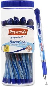 Reynolds Racer Gel Pen (Pack of 20, Ink Color - Blue)