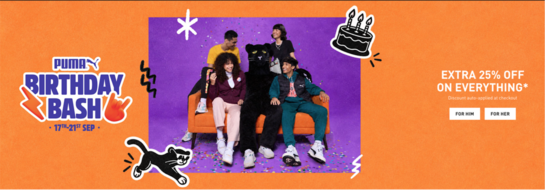 Birthday Bash | Extra 25% Off on everything*