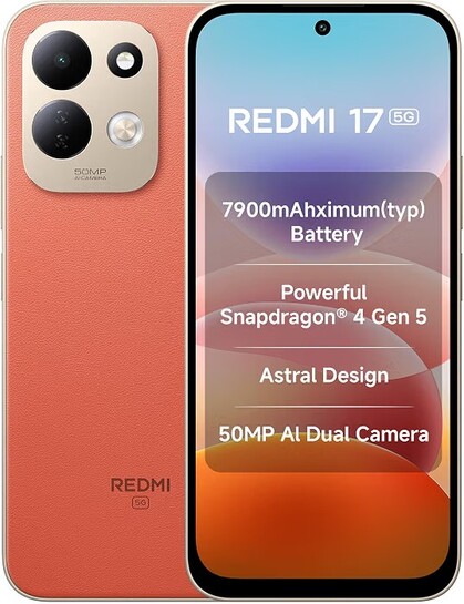 Redmi 17 5G (Eternal Orange, 6GB RAM, 128GB ROM) 