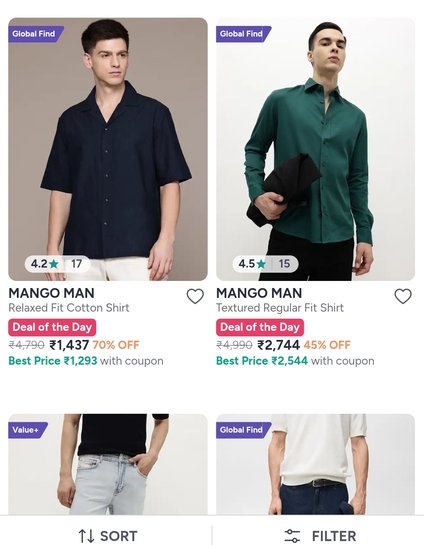 Myntra : Flat 70% Off On MANGO Clothing (Premium Brand)