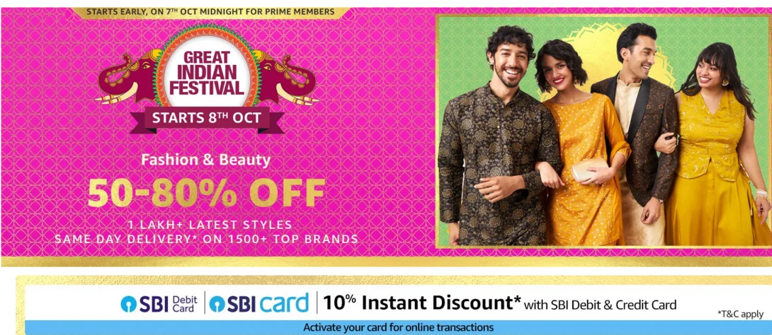 Amazon Great Indian Festival (AGIF) Sale 2026 Update Today 17th September