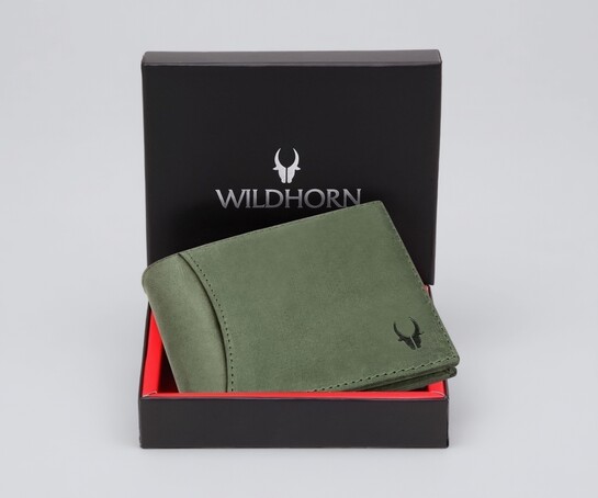 WildHorn Wildhorn India Oliver Green Leather Men's Wallet (WH7311GREEN)