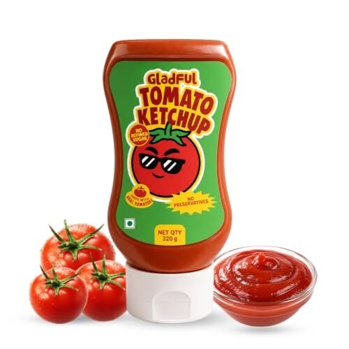 Gladful Tomato Ketchup for kids |  320g [41% Coupon]