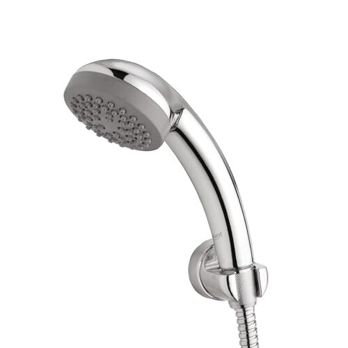Plus 75mm Hand Shower with 1.5m Hose & Wall Hook | Single Mode ABS Handheld Shower Head | High Flow 15 LPM at 3 Bar | Wall Mounted Bathroom Shower | Polished Finish