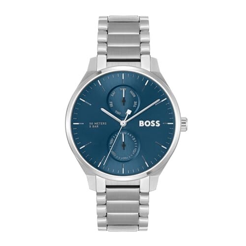 BOSS Tyler Qtz Multifunction Blue Sunray Round Dial Men's Watch