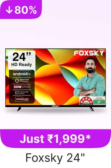 (Upcoming) Foxsky Smart Tv Starting at ₹1,999