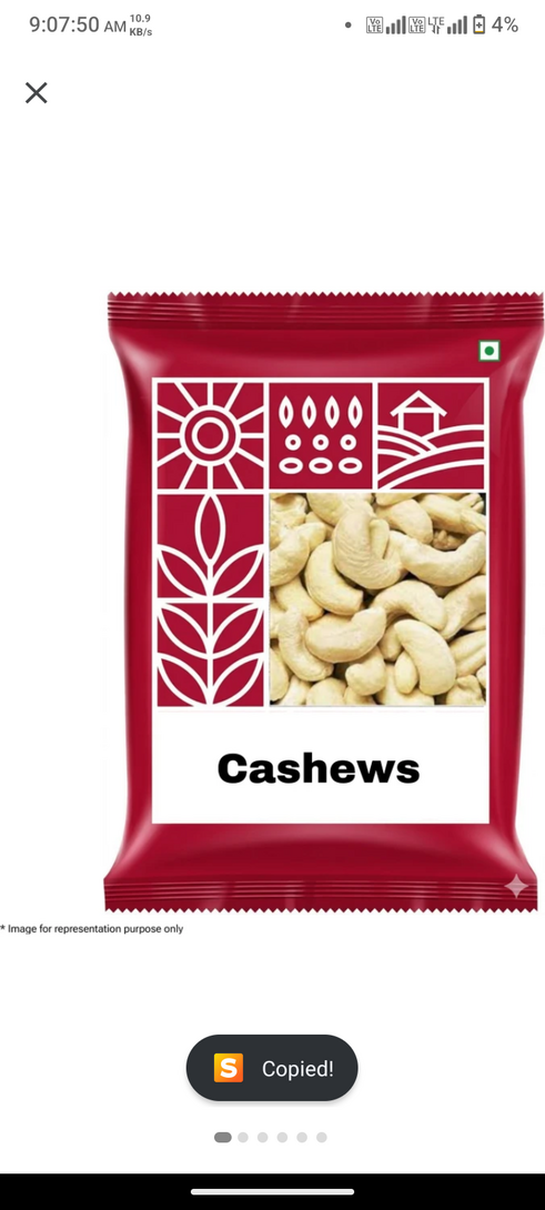 Cashew 200*2 gm @255