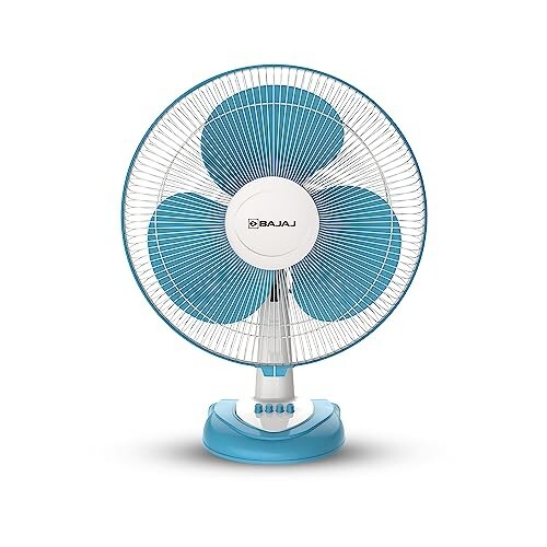 Bajaj Frore Neo Table Fan 400 MM | Table fans for Home & OfficeBlue