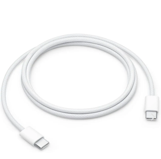 Apple 1 Mtr 60W USB-C Charge Cable with Woven Design (White)