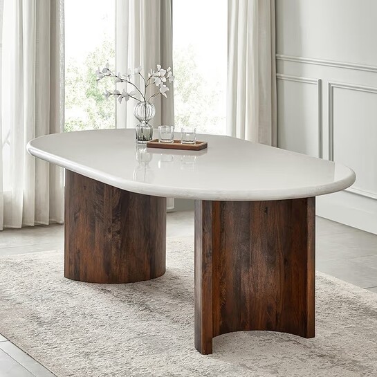 Home Centre | Pristyn 6 Seater Tables | Dining Set for Home