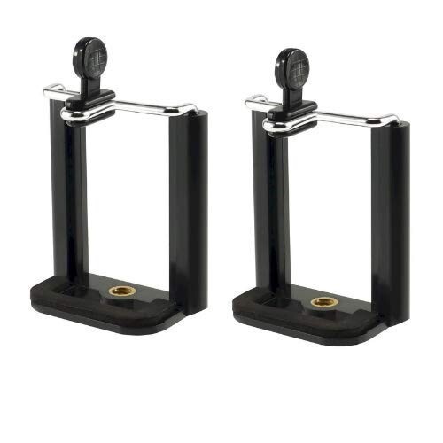 HUMBLE Clip Holder Camera Bracket Tripod Monopod Mount Adapter for Mobile Phone Tripod (Set of 2)
