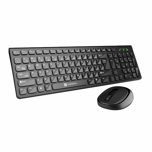 Lag-Free 2.4 GHz Connectivity: Portronics Key7 Wireless Desktop Combo
