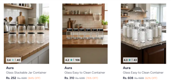Myntra | Upto 85% Off on Makeup organisers, Water Bottles, Storage, Cups & Mugs