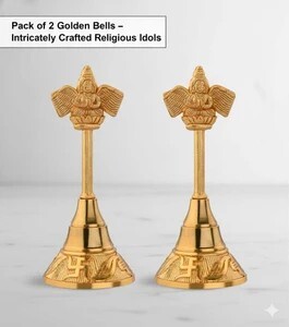 spidro Kuber Bell Aluminium Pooja Bell