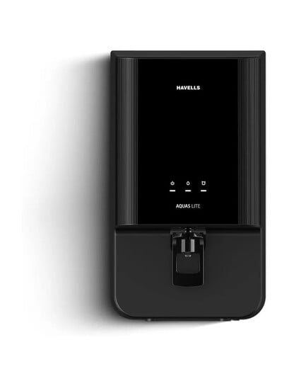 Havells Aquas Lite Compact Wall-Mounted Municipal Water Purifier (Black)