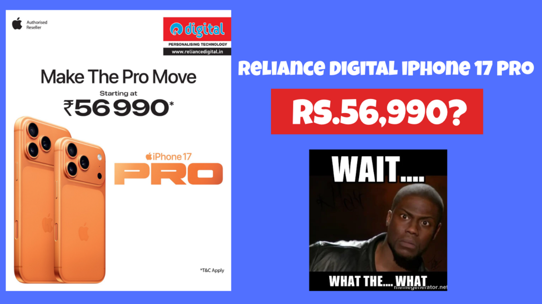 Reliance Digital iPhone 17 Pro at Rs.56,990? Complete Details 
