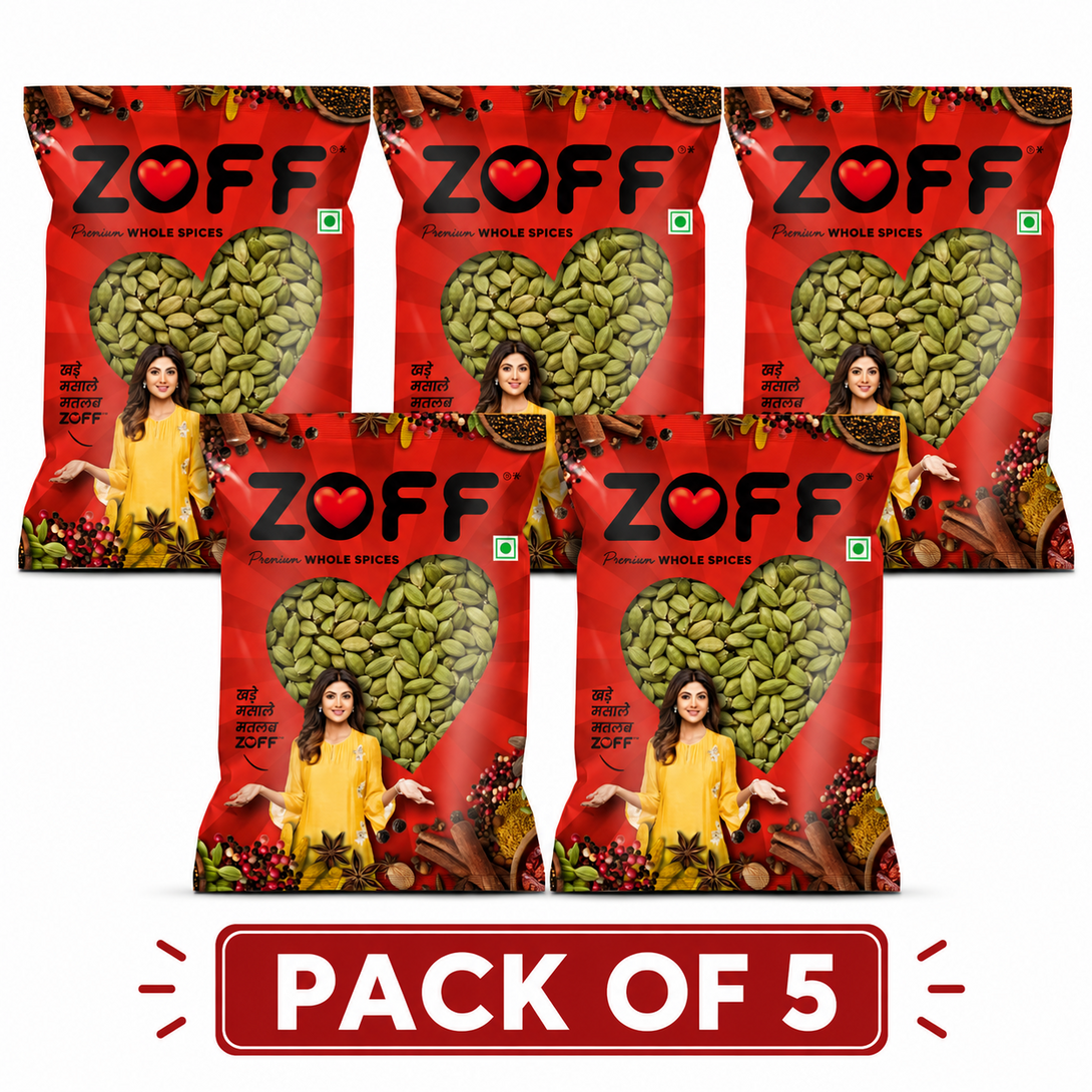 Green Cardamom Whole Pack of 5