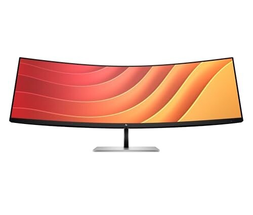 HP E45c DQHD 32 inch Curved Display, On-Screen Controls; Single Power ON; Anti-Glare; 1500R Curvature; Height Adjustable Eye Ease; Virtual Dual Display; Ambient Light Sensor