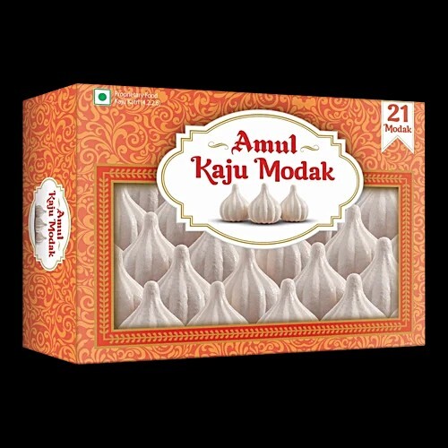 Amul Kaju Modak, 300 g (21 pcs),hyperlocal