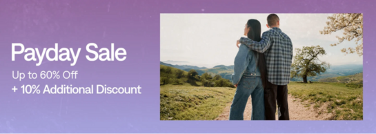 Levis - Payday Sale | Upto 60% Off 10% Additional Discount