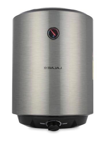 Bajaj Shield Series Reflecta 15L Storage Water Heater For Home | 5-Star Rated Geyser For Bathroom | Withstand 4.5KV Surge Voltage | 7-Yr Tank | 6-Yr Element | 2-Yr Product Warranty | Steel Finish