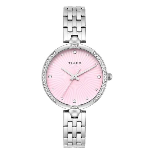 TIMEX Pink Round Dial Analog Women's Watch - TWEL22600